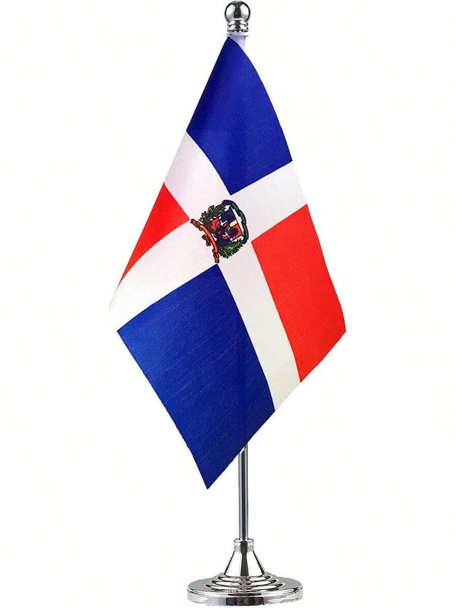 Office Table Flag - Dominica - View 1