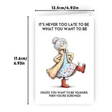 1Pc Funny Birthday Cards For Women | Funny Birthday Cards For Women, Funny Birthday Cards For Sisters - View 3