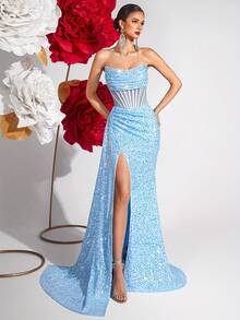 Vestidos de Boda - Azul cielo - Ver 6