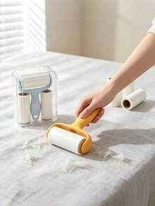 1pc Mini Macaron Lint Roller, Sticky Tear‑Off Pet Hair Remover With Protective Storage Box, Effective Dust Lint Hair Removal For Clothing Car Seats Couch, For Pet Lovers, Portable Lint Remover Tool With Replacement Refills - Multiple Styles - View 7
