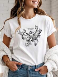 Women T-Shirts - 白色 - 查看 1