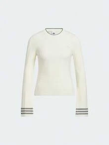 Adidas Originals Sweater Rajut Wanita Model Crew KS5965 - Putih - View 2