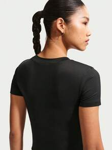 Nike Kaos Rajut Tanpa Kerah Wanita AS W NK1 DF SS PAD BRA TOP TIV4971-010 - Hitam - View 4