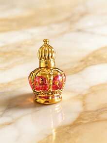 12ML Crown Gold Perfume Refill Bottle, Glass Perfume Roller Ball Bottle, Gilded Portable Cosmetic Roller Ball Bottle - View 10