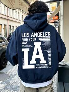 Teen Boy Fun Graphic Print Pullover Sweatshirt, Warm & Comfortable Thermal Lined Pullover Sweatshirt For Autumn/Winter - Navy Blue - View 9