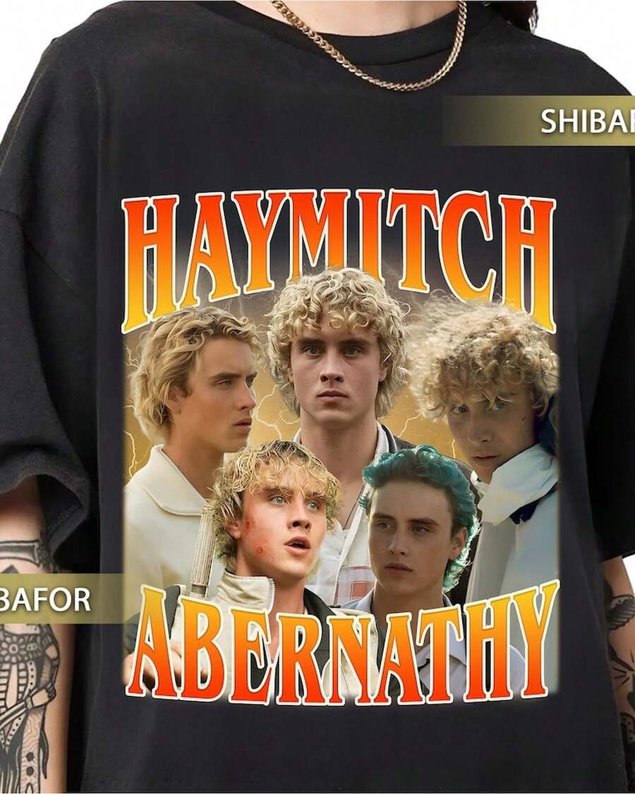 Joseph Zada As Haymitch Abernathy 2026 Retro 90s Style Vintage Raptee Shirt - Black - View 1