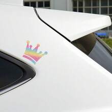 Pegatinas decorativas con diseño de corona, adecuadas para ventanas de coche, espejos retrovisores, carrocería del coche - Unitalla - Ver 11