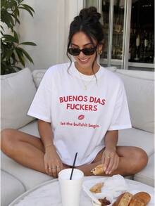 Women T-Shirts - 白色 - 查看 3
