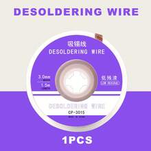 Low Residue Solder Wick 2.5mm Width 1.5m CP-2515 Desoldering Tape PCB Circuit Board Repair Desoldering Tool - 3mm - View 7