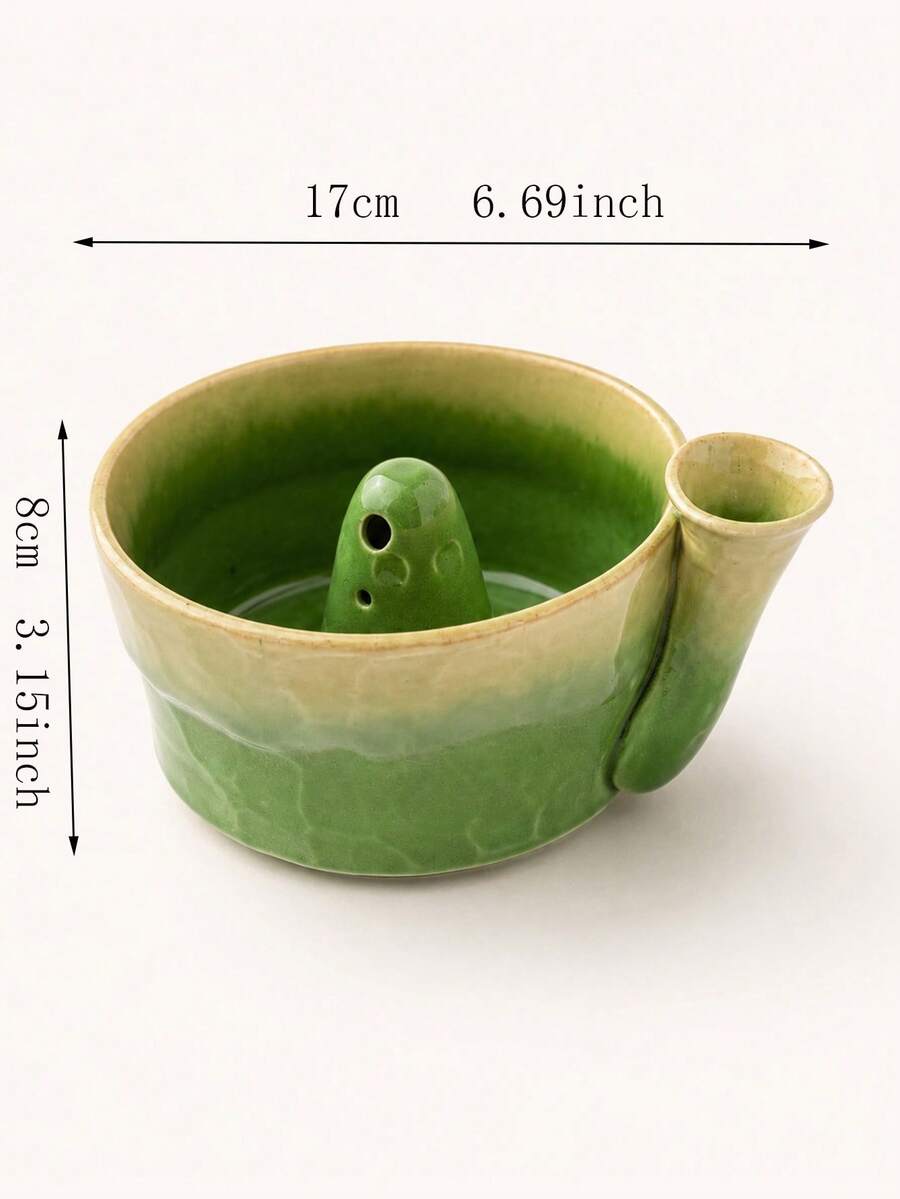 1 cái bát rửa trái cây bằng gốm, bát rửa quả mọng, bát lọc, bát rửa trái cây đa năng, thiết kế họng nước xoáy bên hông, rây lọc đa năng cho dâu tây, việt quất và trái cây nhỏ, thoát nước nhanh, bền bỉ - Nhiều màu - Xem 1