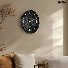 Artistic Annual Ring Creative Decorative Wall Clock, Ultra-Quiet Quartz Movement, No Ticking Sound, Flat Design, Suitable For Decorating Living Room, Bedroom, Office, Kitchen And Cafe, Perfect Decorative Gift For Friends And Family, Can Be Used For Room Decor, Bedroom Decor, Dorm Decor, Back To School Decor, School Surprise, School Season, Wedding Decor, Friend Birthday Gift, Home Decor And School Supplies. - Decorative Wall Clock - View 12