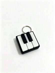1pc Mini Piano Key Fidget Clicker, Stress Relief Click Button, Creative Keyboard Sensory Gadget, Office Desktop Decompression Accessory Gift For Music Lovers,Bag Charm - Multi-color - View 10