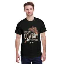 Cowboy Costume Design 180g Pure Cotton Men's Tshirt Comfort Fit Leisure - 款式 - 查看 2