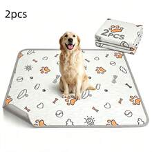 1pc/2pcs Washable & Reusable Dog Pee Pads, Super Absorbent Thickened Leak-Proof Non-Slip Puppy Training Pads, Suitable For Cages, Fences, Floors, Whelping Boxes & Toilet Training, Suitable For Cages, Toilet Training And Toilet Rest - one-size - View 12