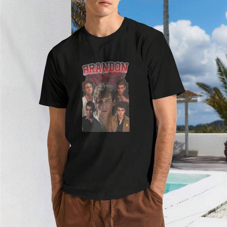Brandon Flynn Retro Graphic Tee - 款式 - 查看 1