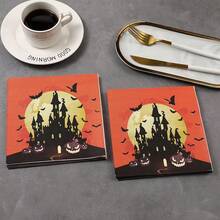 Halloween Print Party Napkins Series, Disposable Paper Napkins For Halloween Decor - WSJ5 - View 4