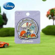 Monogram 1PC Disney Official Licensed Zootopia Character Judy Hopps Nick Wilde Cute Magnetic Brooch Metal Enamel Pin Badge Accessories For Backpack Denim Jacket Decor Holiday Gift - A - View 6