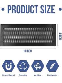 Magnetic Vent Cover 4x10 Inch PVC Mesh Dust-Proof Debris-Proof Insect-Proof For Ceiling And Floor Vents - Multicolor - View 3