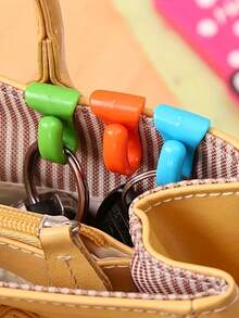 Anti-Lost Key Hook, Quickly Find Keys In Bag, Space-Saving Plastic Design, Suitable For Home And Car, Time-Saving Accessory, Modern Style, Durable Plastic Hook - Multicolor - View 3
