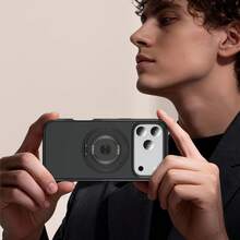 High-End Fashion 4-Corner Anti-Drop Phone Protective Case, 4-Corner Anti-Drop, Side Anti-Slip Design, Integrated Buttons, N52 Strong Magnetic Support For Wireless Charging, 360° Rotating Kickstand, Kickstand Supports Horizontal And Vertical Positions, Compatible With Apple 11/12/13/14/15/16 Pro Max, S22/23/24+ U A05/A14/A15/A24/A25/A34/A54, Note 13 Pro And Other Models, Complete Phone Case Set - Black/Rotating Stand - View 8