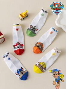 1/5/10 Pairs Paw Patrol Kids Socks Cute Puppy White Winter Mid-Calf Socks Fun Christmas Gift - Multicolor - View 8