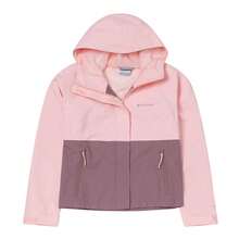 Columbia Jaket Olahraga Wanita Outdoor Tahan Air Terbaru, Jaket Softshell Kasual Berkerudung - Berwarna merah muda - View 6
