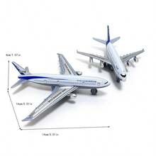 1pc Alloy Airplane Model Ornament, Holiday Gift, Desktop Decor, Cake Decoration, Military Enthusiast, Model Airplane Collector, Airplane Collectible, Sandbox Toy, Glider Style, Simulated Fighter Jet Model - Multicolor - View 5