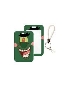 SpongeBob SquarePants SquarePants Cartoon Card Holder - Student ID, Cafeteria Meal Card, Badge, Campus Bus Metro Access Card Protective Cover - Multicolor - View 5