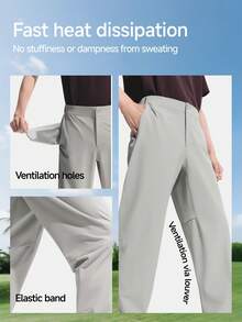 Beneunder Men's Stretch Expandable Outdoor Pants EL594 - Mustard Yellow - View 4
