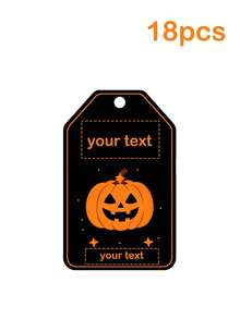 Halloween Gift Tags, 6 Pumpkin Ghost Witch Bat Designs With Jute Rope, Halloween Trick Or Treat Candy Box Decoration Labels, Halloween Party Favor Packaging Accessories - Multicolor - View 25