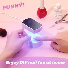 Mini LED Nail Light, UV Light For Nails, UV Light For Nails With Timer Gel, Quick Drying Nail Light, Portable USB Nail Dryer, Suitable For Travel Manicure Art DIY Nail Art, Women's Holiday Gift - Multicolor - View 13