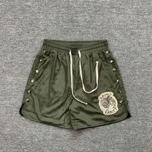 1PC Same Embroidered Breasted Casual Sports Shorts From SAINT VANITY Ins, Aesthetic - A - View 5