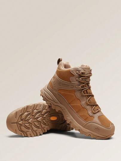 Men's Waterproof Hiking Boots Outdoor Mid Trekking Lightweight Mountaineering Shoes Paladin Coyote