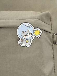 3pcs Cute Astronaut Cat Badge, Cartoon Space Cat And Star Enamel Pin, Fashion Accessory For Clothes And Backpacks, Gift For Cat And Astronaut Lovers - Multicolor - View 8