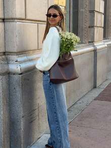 Women's New French Vintage Gentle Style White Long Sleeve Knit Cardigan - White - View 6