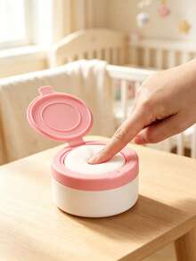 Caja portátil de polvo diario para bebé, excelente sellado para prevenir eficazmente la dispersión del polvo, con esponja de polvo a juego con tacto amigable con la piel, cuidando la delicada piel del bebé, práctica para el hogar y los viajes - Multicolor - Ver 6