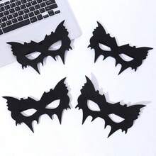 1pc/Set Half Face Halloween Mask, Halloween Party Anime Movie Eye Mask, Bat Mask Half Face Bat Eye - Multicolor - View 7