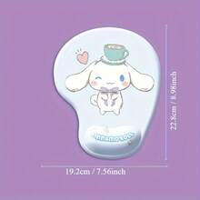 SANRIO Hello Kitty, Kuromi, My Melody, Cinnamoroll Wrist Rest Mouse Pad - 1 buah Alas Mouse Komputer Ergonomis Kartun Lucu dengan Bantalan Lembut, Sempurna untuk Mouse Komputer, Hadiah Luar Biasa untuk Keluarga dan Teman - View 4