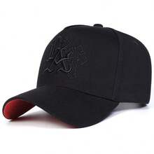 1pc Men's Gothic LA Trucker Hat, Personalized Letter Embroidery Baseball Cap, Street Fashion 5-Panel Cap, Outdoor Sun Protection Casual Hat For Spring/Autumn Travel, Beach Vacation - Multicolor - View 10