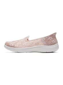 Skechers Women's ON-THE-GO FLEX RADIANT Slip-On Mesh Shallow-Cut Lightweight Comfortable Walking Shoes 138363-BLSH - Nude Pink - View 4