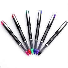 6pcs/6 Colors Quick-Dry Roller Ball Pen Set, 0.5mm Fine Tip Smooth ...