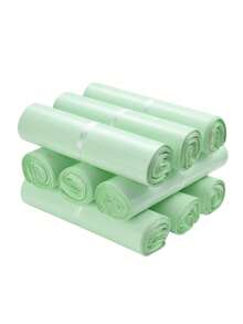10/30/100pcs Green Shipping Bags, E-Commerce Logistics Packaging Supplies, Super Strong PE Material, Self-Sealing, Multiple Sizes, Suitable For Holiday Peak Shipping, Thanksgiving Promotion Packaging, New Year Gift Mailing - Fresh Green - View 5