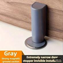 Heavy Duty Magnetic Door Stop - No-Drill Installation, Scratch-Proof And Damage-Resistant, Strong Magnetic Base, Windproof Door Wedge, Floor Protection - Suitable For Home, Office, Bathroom, Commercial Use - Modern Minimalist Design. - Multicolor - View 4