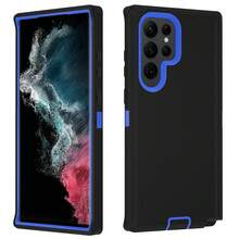 Durable Shockproof Protective Case For Phones - Black/Blue, Heavy-Duty Dual-LayercShock-Absorbing Protective Shell, With Port Dust-Proof And Scratch-Resistant, Compatible With IPhone Series, Unisex, Everyday Use - Black Blue - View 30