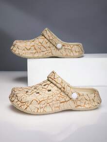 Unisex Clogs, All-Season, Shock-Absorbing, Non-Slip, Quiet, Multi-Functional/Indoor/Outdoor Clogs - Khaki - View 4