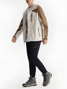 Columbia New Men's Outdoor Sports Thermal Heat-Lock Warm Jacket Windbreaker Waterproof Softshell - Brown/Beige - View 2