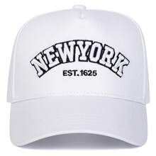 1件裝 男士 NEW YORK 刺繡棒球帽，可調節防曬休閒帽，適合春/秋季旅行、海灘、派對 - 彩色 - 查看 11