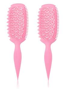 Curly Hair Styling Comb Set, Suitable For Wet And Dry Hair, Wavy And Spiral Curls Volumizing Styling Tool, Detangling And Anti-Frizz - Multicolor - View 8
