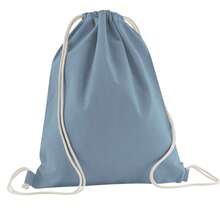 Westford Mill InCo Organic Cotton Drawstring Bag - Dusty Blue - View 1