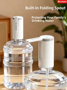CHIGO 抽水機桶裝水 電動抽水幫浦飲水機純水取水器自動上水器MX-H17 - 白灰色 - 查看 1